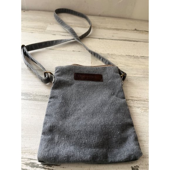 Vintage Addiction woman’s grey cloth crossbody purse - Picture 3 of 8